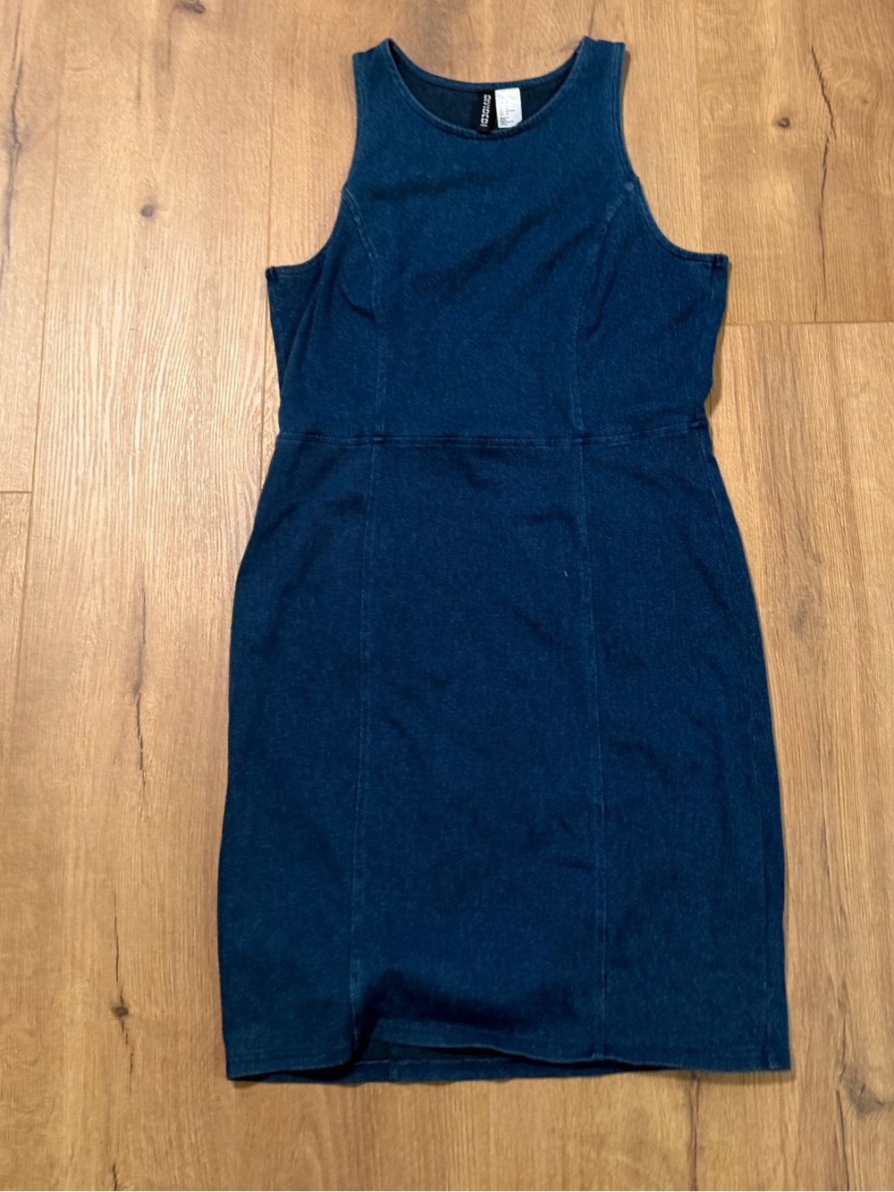Divided Dark Blue Denim Midi Dress